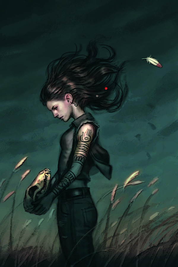 A sketch for book cover art by Dan Dos Santos