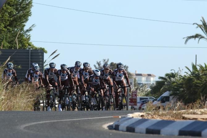 The AG2R La Mondiale riders were able to rain in sunny and warm conditions