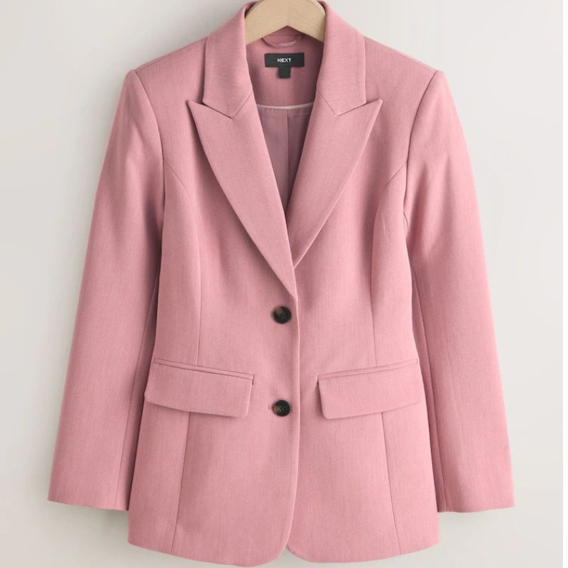 Next , Light Pink Sculpting Single Breasted Blazer