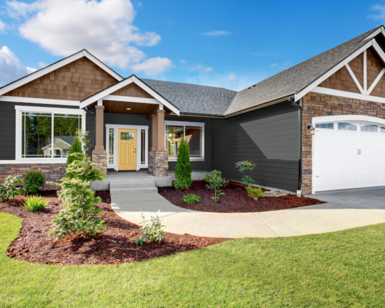 Should you paint your garage door and front door the same color ...