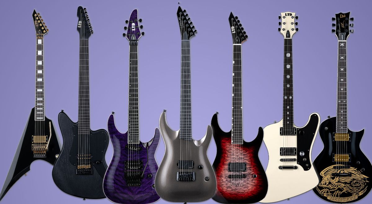 ESP/LTD Signature guitars 2025: New artist models include S-styles for Slipknot&#039;s Mick Thomson, Josh Middleton, and Andy Larocque, a Phoenix-style riff-machine for Richard ZK, an asymmetric V for Mike Schleibaum of Dark Funeral, and there&#039;s an update to Will Adler&#039;s heavyweight singlecut.