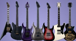 ESP/LTD Signature guitars 2025: New artist models include S-styles for Slipknot's Mick Thomson, Josh Middleton, and Andy Larocque, a Phoenix-style riff-machine for Richard ZK, an asymmetric V for Mike Schleibaum of Dark Funeral, and there's an update to Will Adler's heavyweight singlecut.