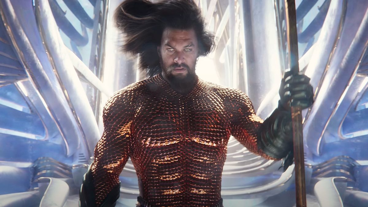 Jason Momoa as Aquaman in Aquaman and the Lost Kingdom