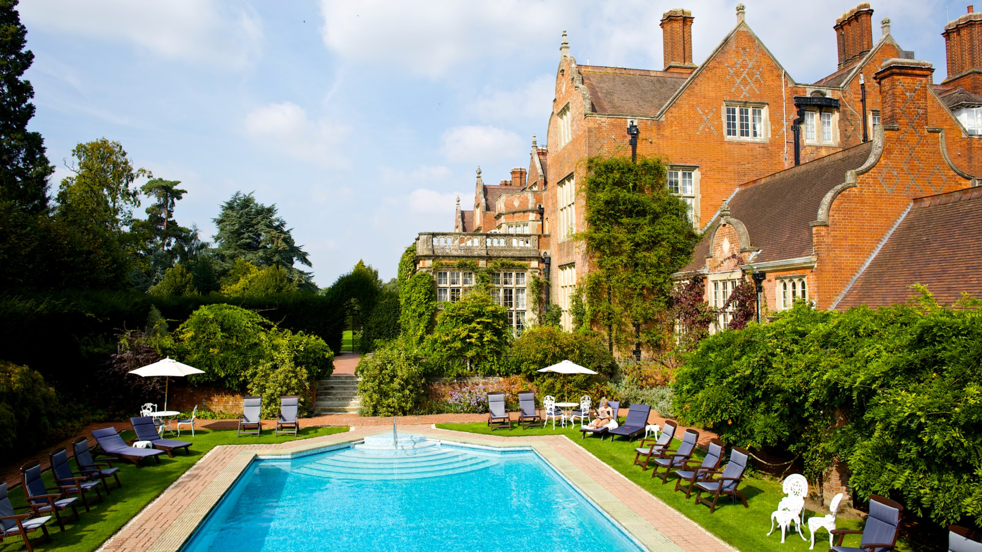 Outdoor pool of Tylney Hall
