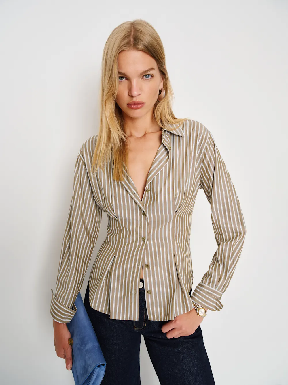 Reformation, Becker Shirt (Was $168)