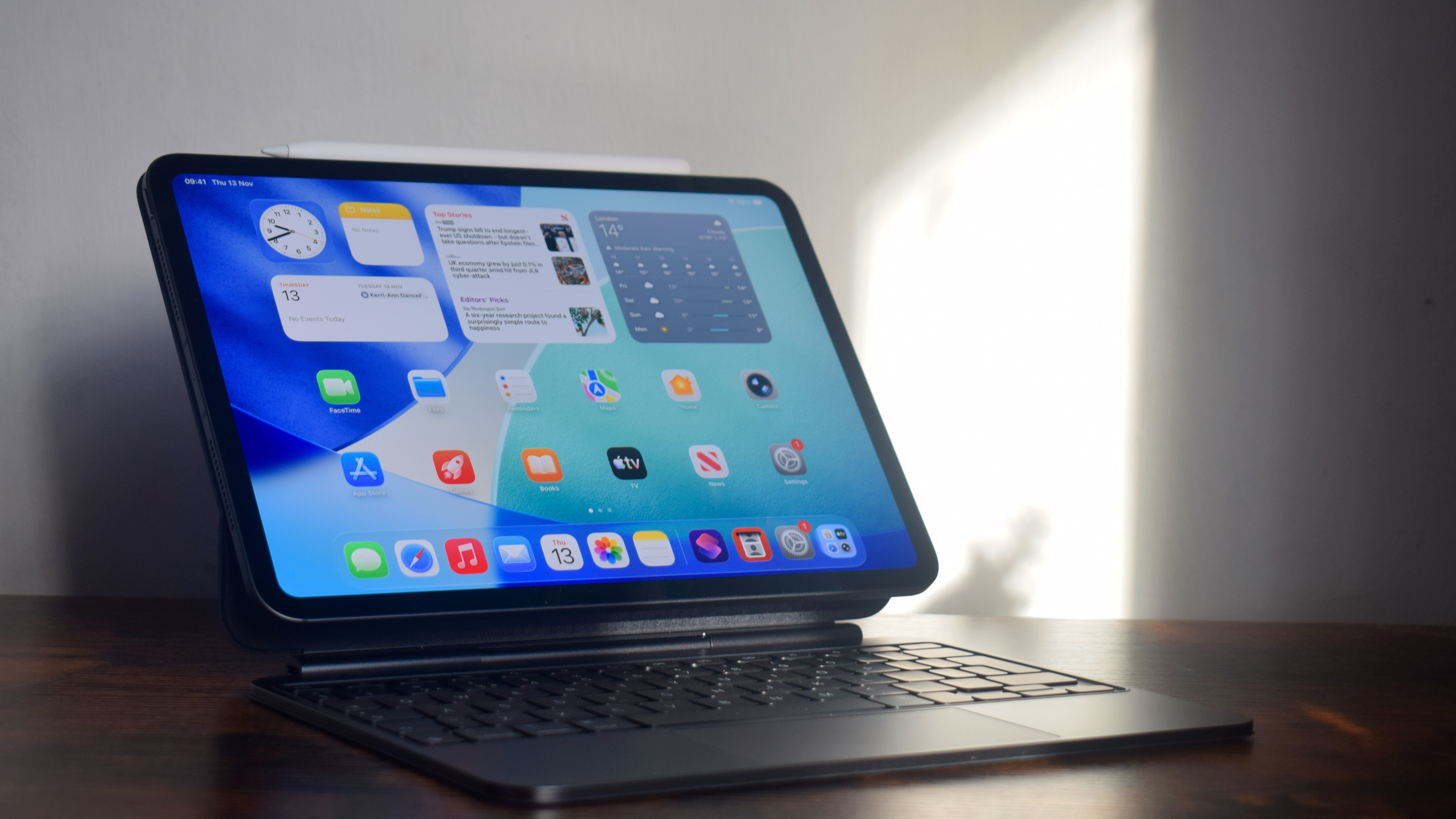 Apple M5 iPad Pro on a desk