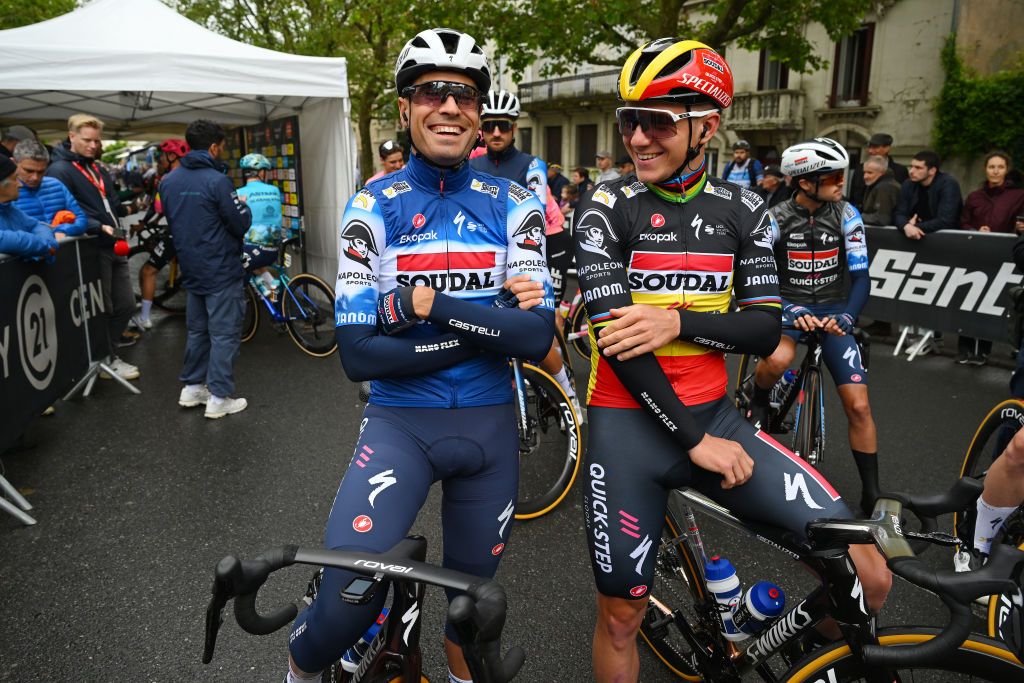 Soudal Quick-Step teammates Mikel Landa and Remco Evenepoel
