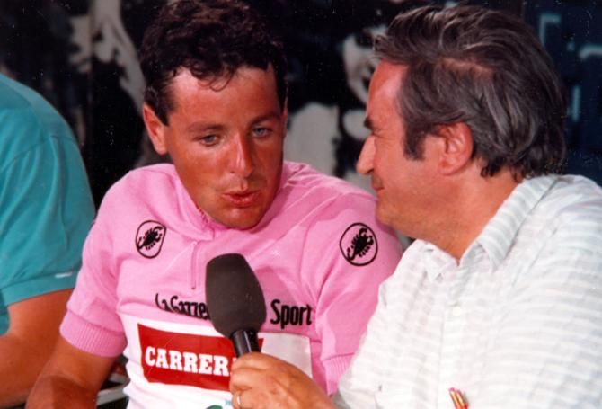 Roche won over the tifosi by speaking Italian on television