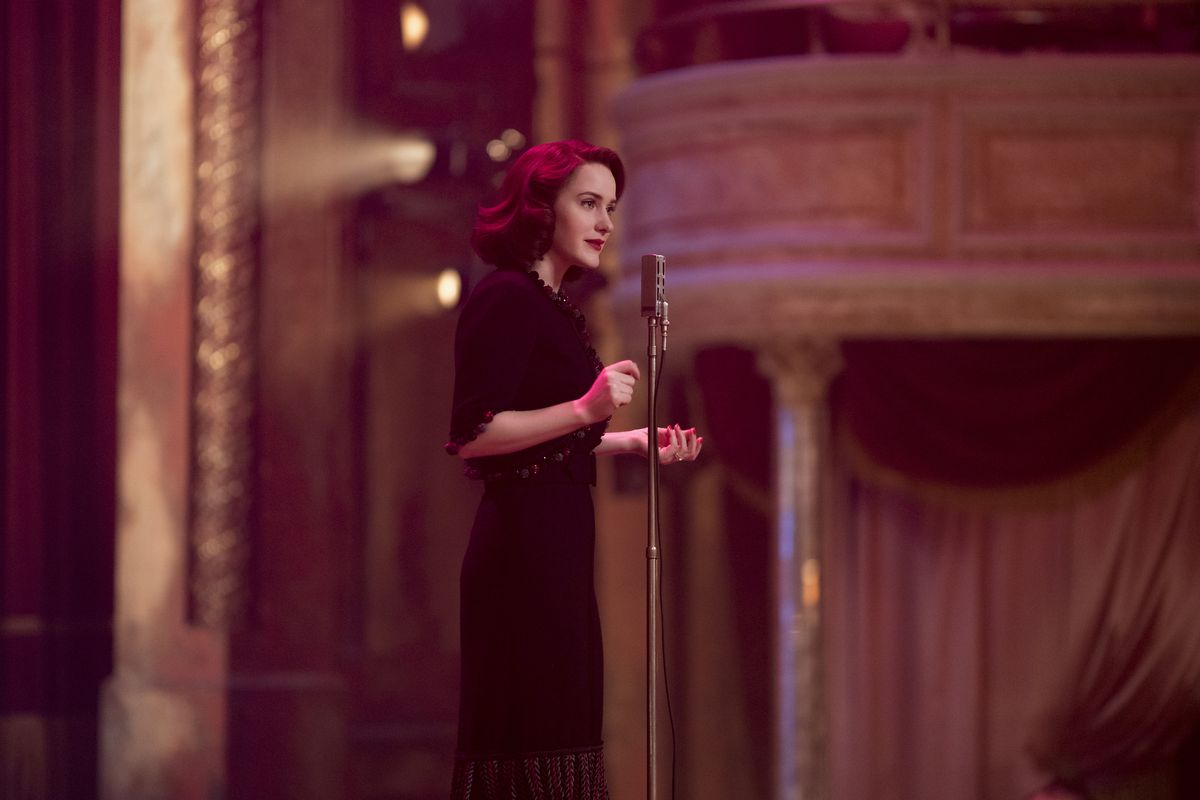 Rachel Brosnahan in The Marvelous Mrs. Maisel