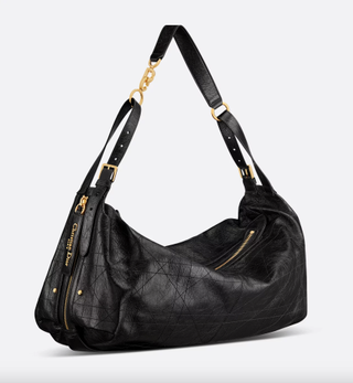 Large D-Journey Bag in Crinkled Calfskin