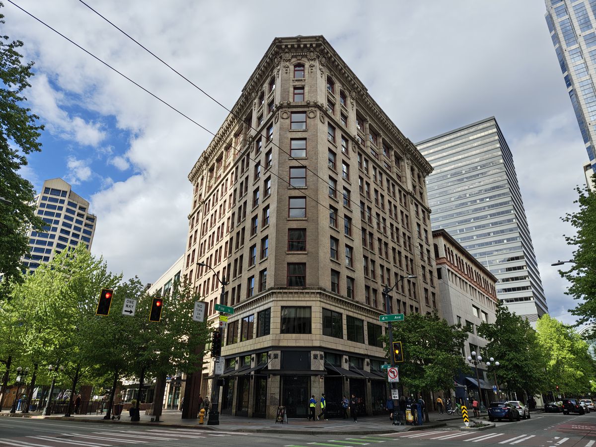 A building during the day