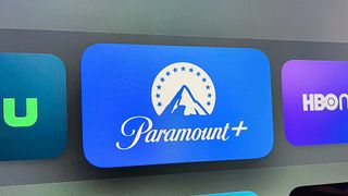 Paramount Plus app on the Apple TV home screen