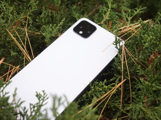 Back of the Clearly White Pixel 4 XL