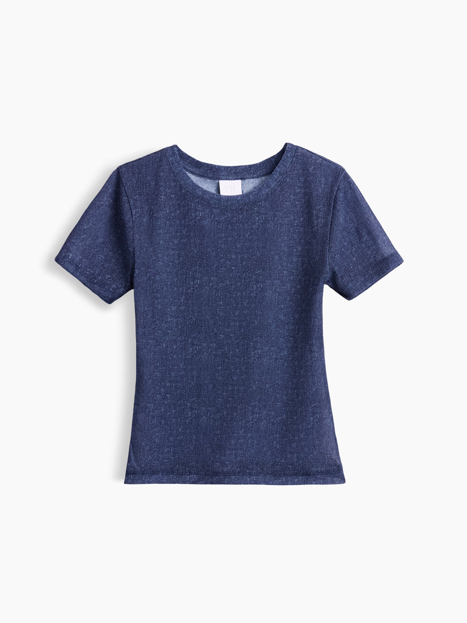 Gapstudio , Printed Denim Sheer T-Shirt