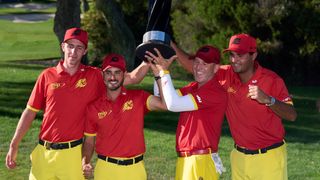 Fireballs GC after winning at LIV Golf Andalucia