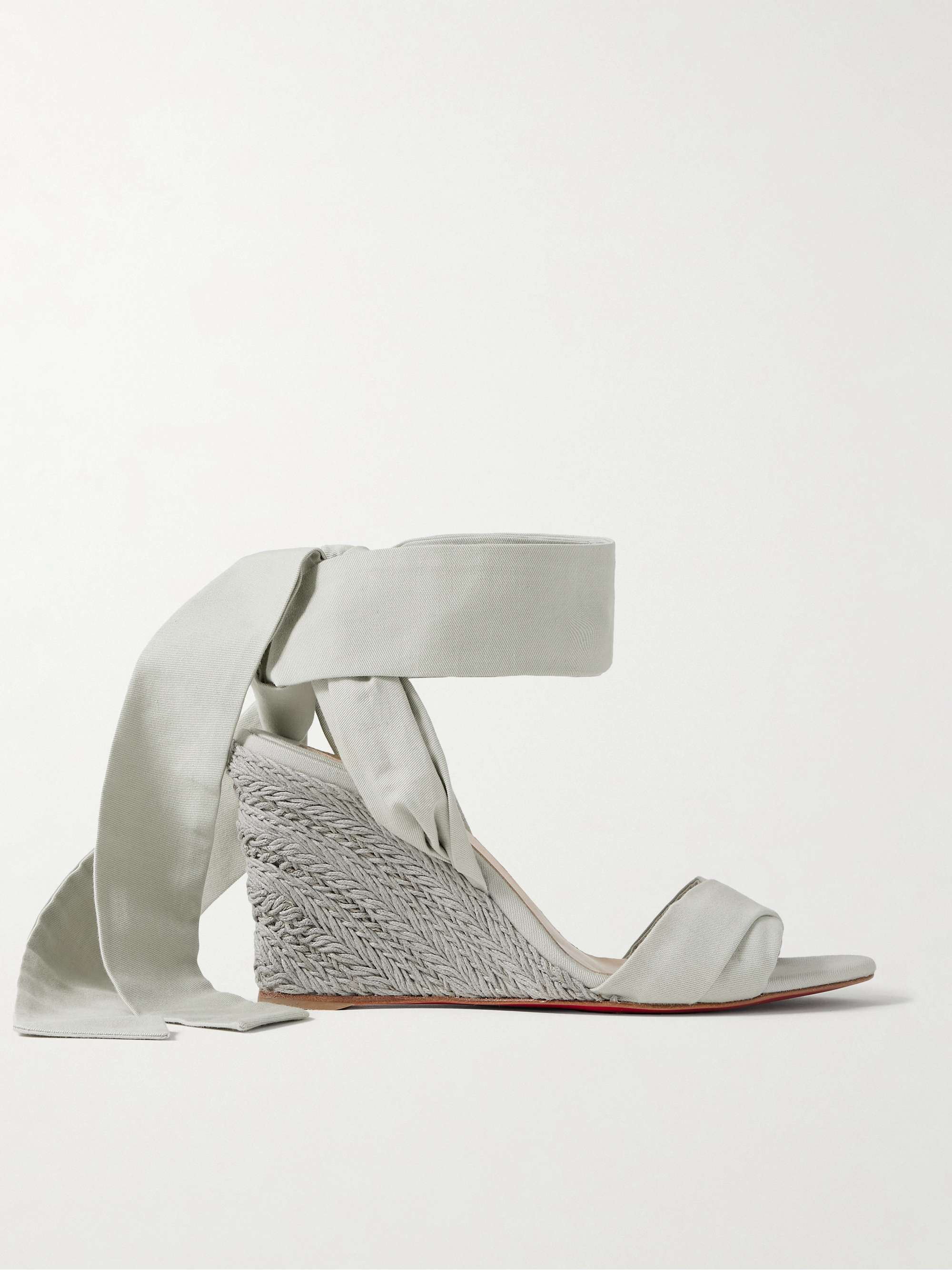 Melides Du Désert 85 Cotton-Canvas Espadrille Wedge Sandals