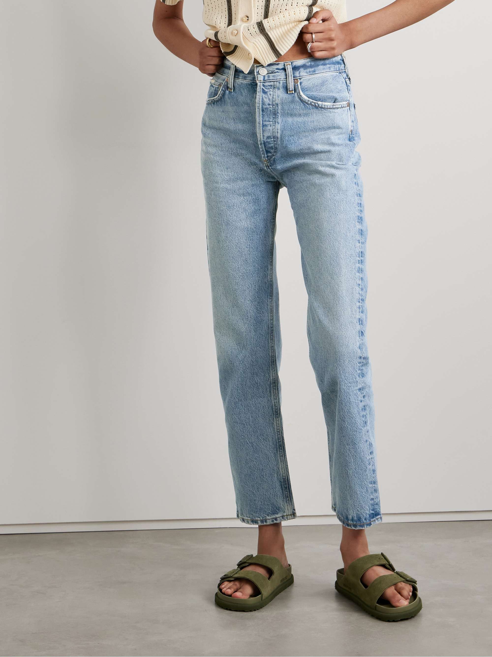 &#039;90s Pinch Waist High-Rise Straight-Leg Organic Jeans