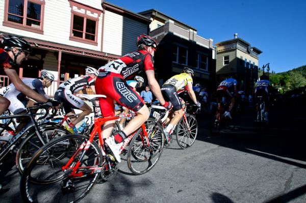 Riders near the crest of the climb.