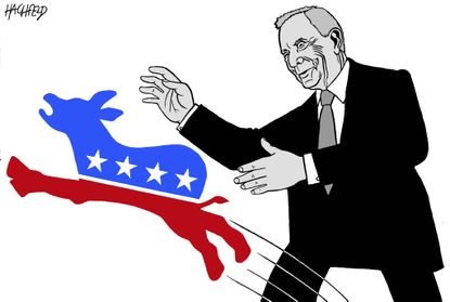 Political Cartoon U.S. Bloomberg 2020 Democrats