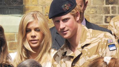 Prince Harry and girlfriend Chelsy Davy attend a service of remembrance and thanksgiving at the Holy Trinity Church on May 5 2008 in Windsor. 