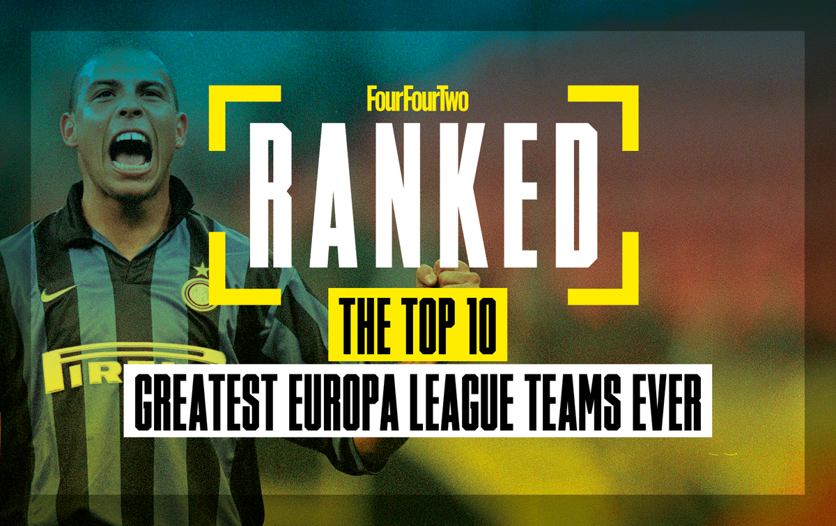 a graphic showing Ranked! The 10 greatest Europa League teams ever