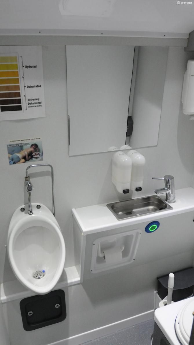 It is a men's room, after all. "I wanna be Daniel Oss" reads the little graphic above the urinal