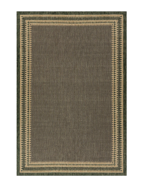 Loenya Bordered Outdoor Rug, 4' x 6'