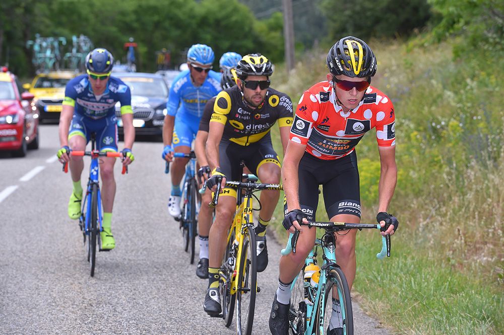 Koen Bouwman (LottoNL-Jumbo) leads the break of the day