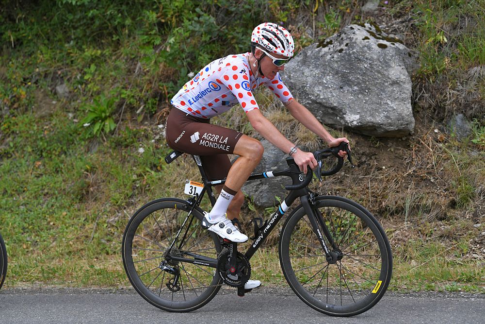 Mountain classification leader Romain Bardet (AG2R La Mondiale)