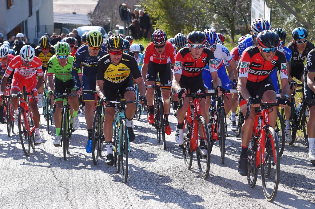 Rohan Dennis (BMC) had Manuel Quinziato looking after him on stage 5