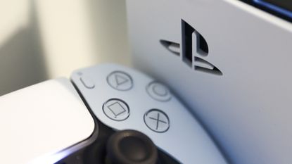 PS5 and DualSense controller (close-up)