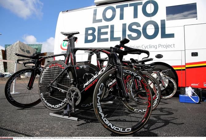 Lotto Belisol's team bikes