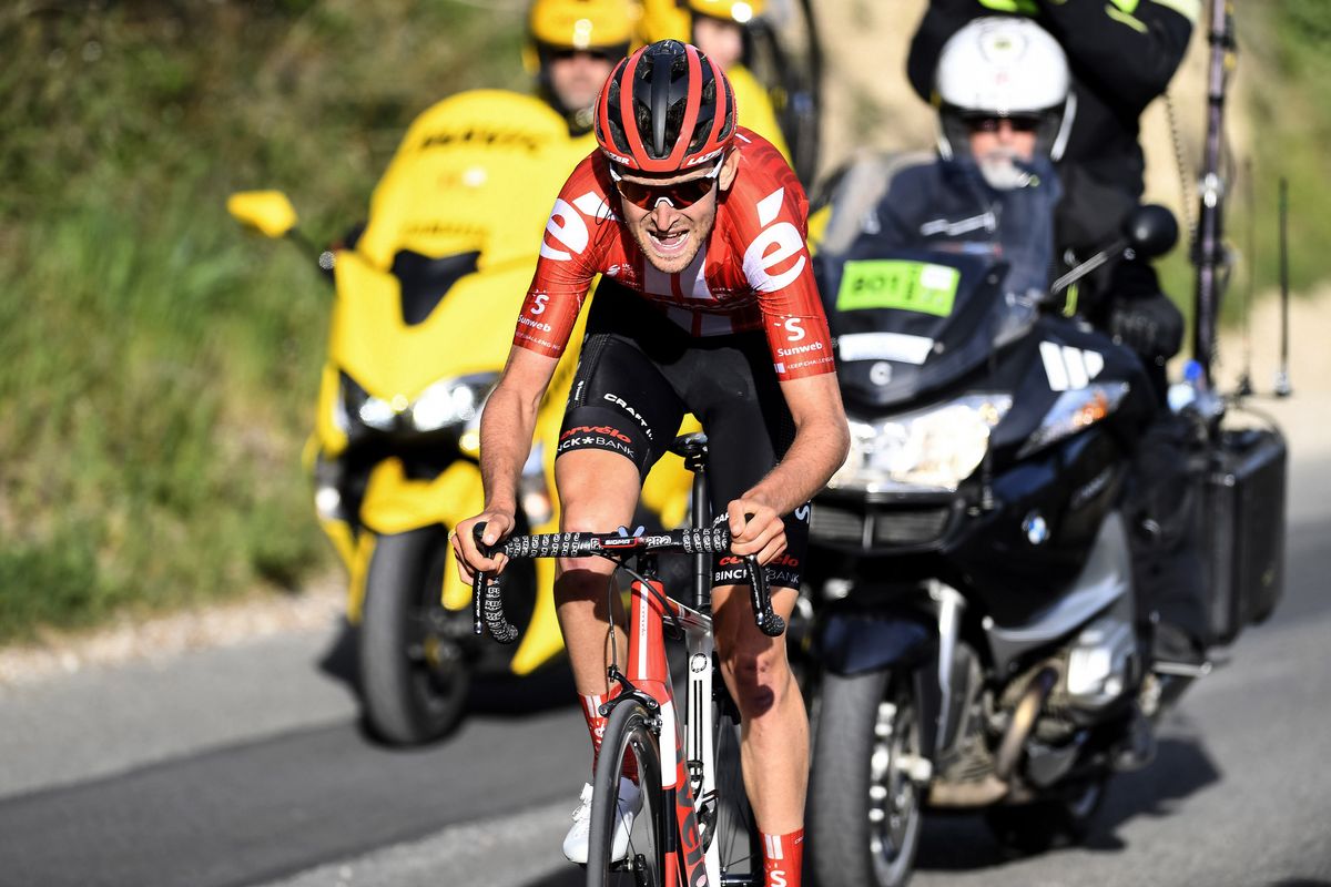 Tiesj Benoot (Sunweb) on the attack in Paris-Nice