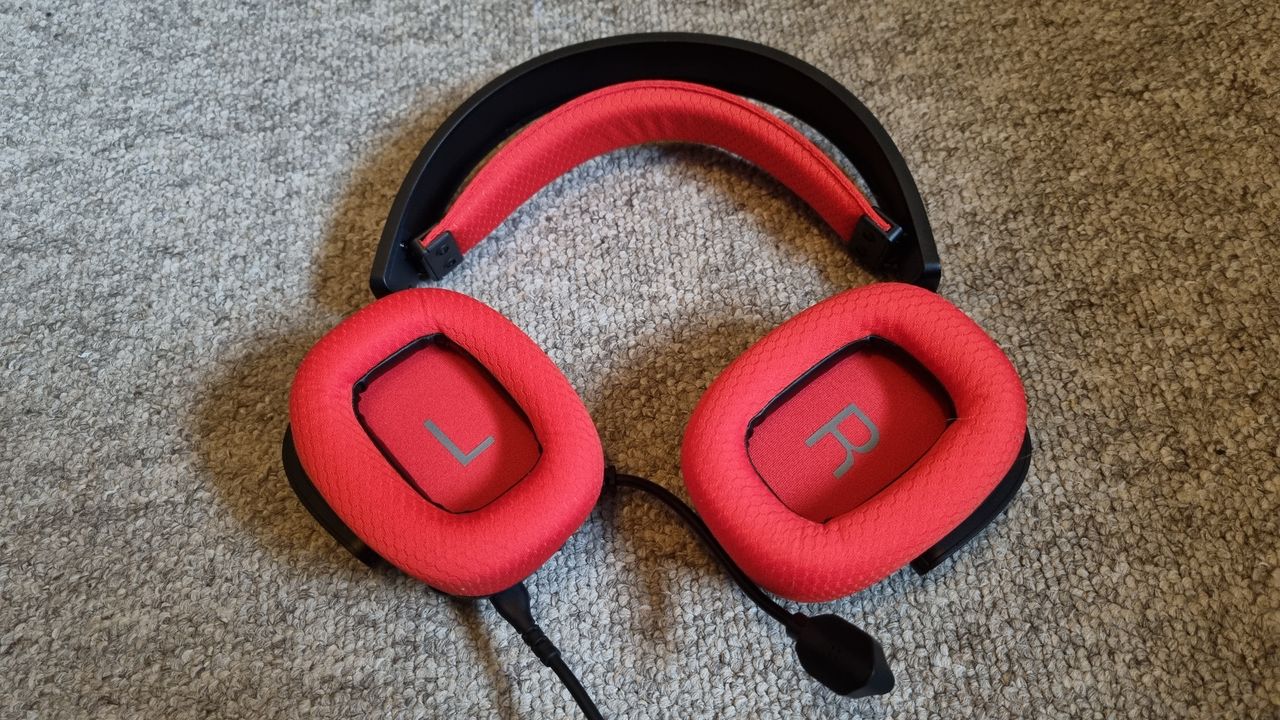 The inner materials of the XPG Precog Studio in a daring shade of red.