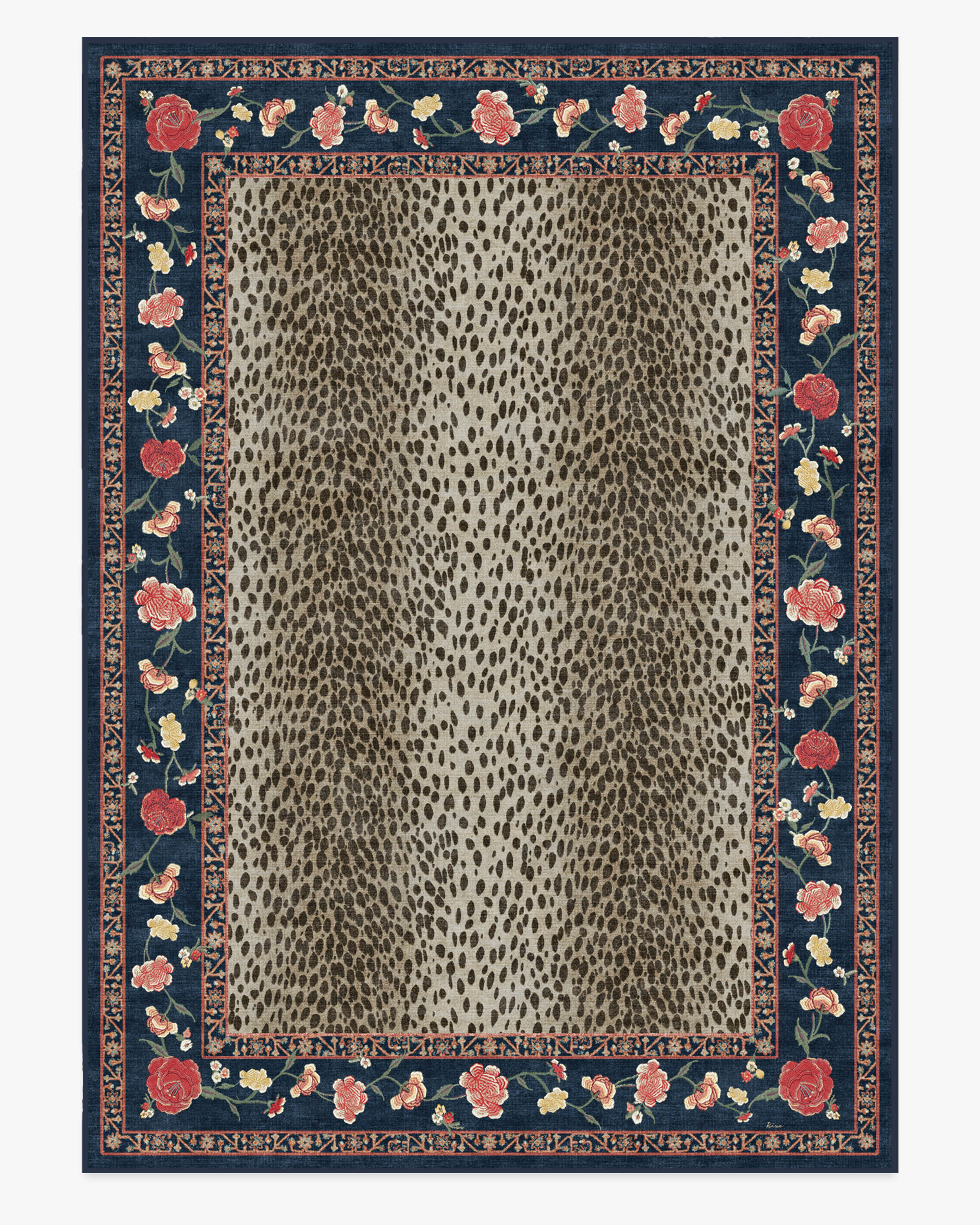 Kensington Sapphire Brown Ruggable Rug