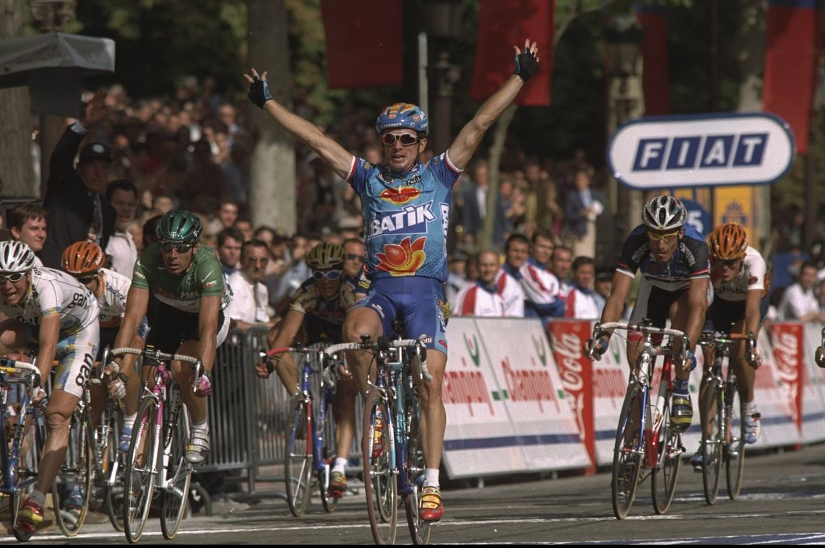 Nicola Minali wins stage 21 of the 1997 Giro d'Italia