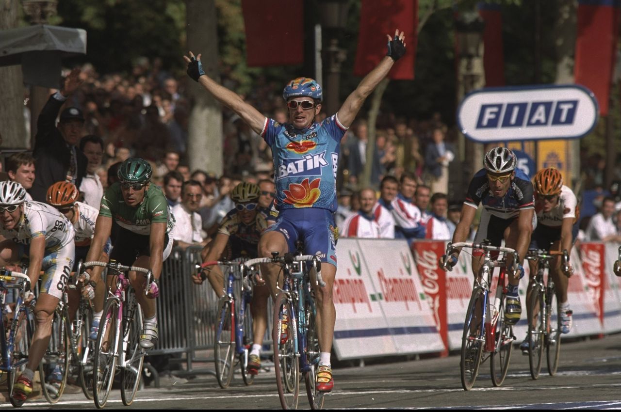 Nicola Minali wins stage 21 of the 1997 Giro d'Italia