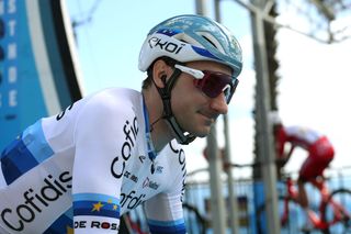 The European road race champion, and defending Cadel race champion, Elia Viviani appeared happy and relaxed at the start in Geelong