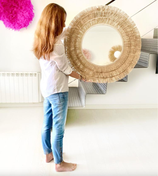 fringe trend mirror from Etsy