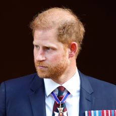 Prince Harry at The Invictus Games Foundation 10th Anniversary Service on May 8, 2024.