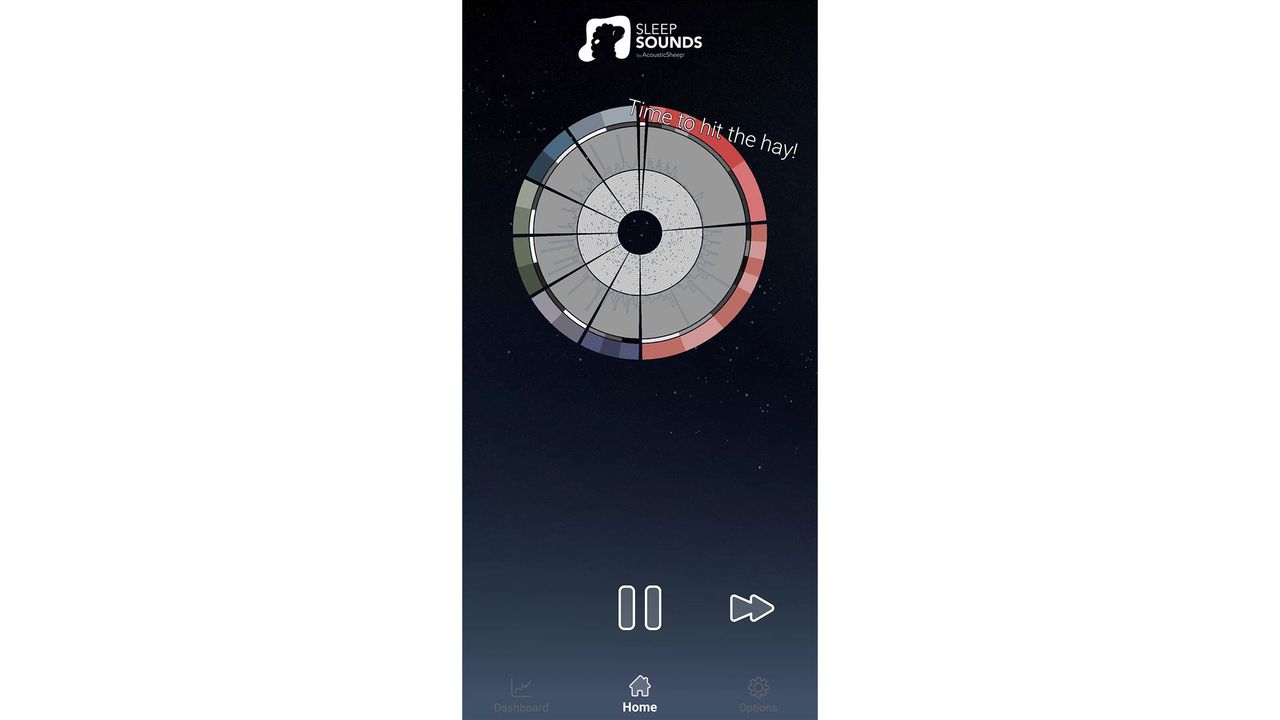 A screenshot from the Sleep Sounds app