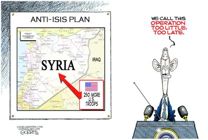 Obama Cartoon U.S. Syria 2016