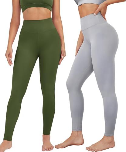 Valandy Creamlush 3 Pack Leggings for Women High Waisted Tummy Control Leggings Buttery Soft Yoga Pants Regular&plus Size
