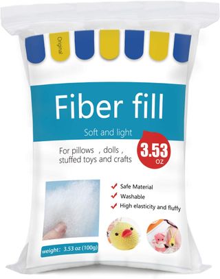 Packet of microfiber stuffing