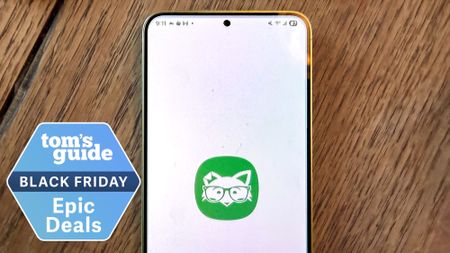 mint mobile app on s25 plus with black friday deal logo