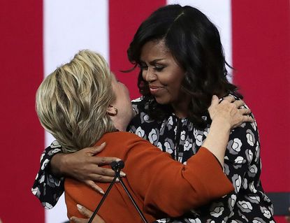 Michelle Obama and Hillary Clinton.