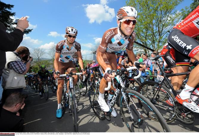Ag2r-La Mondiale's Matteo Montaguti and Ben Gastauer