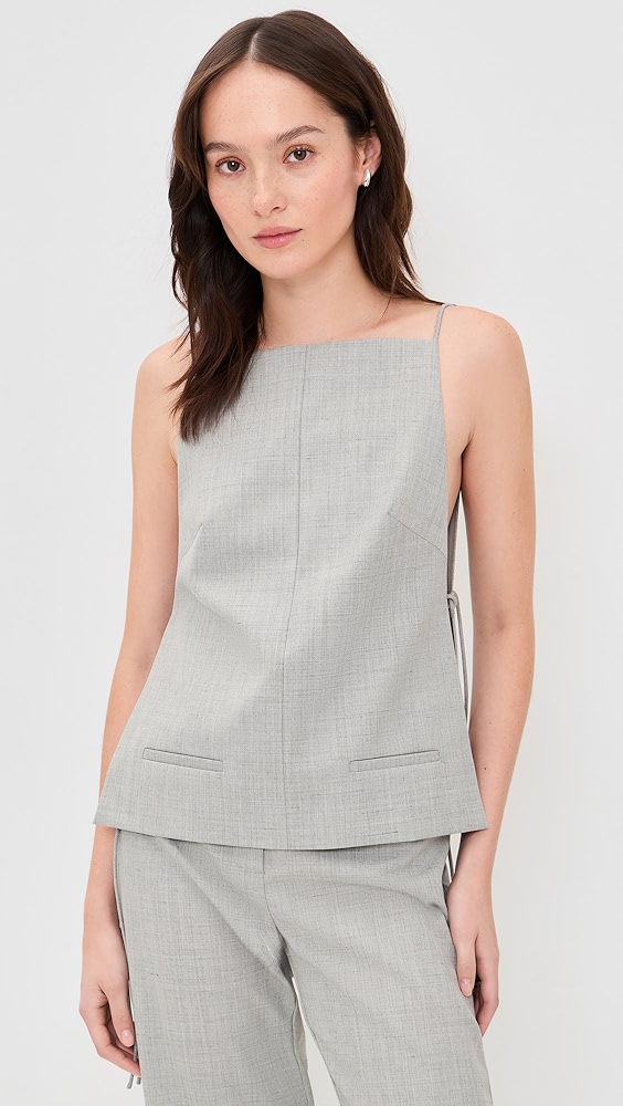 St. Agni Square Side Tie Top