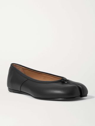 Tabi Split-Toe Leather Ballet Flats