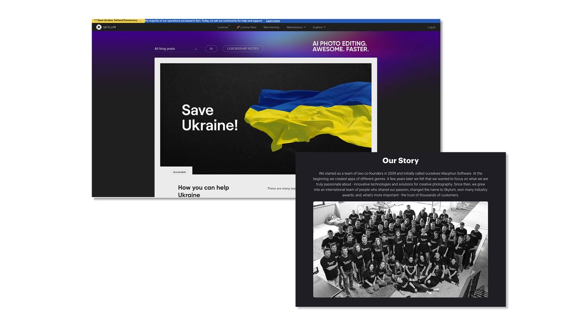 Skylum Ukraine appeal listing image